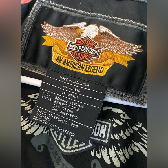 Genuine Leather Vintage Y2K Harley Davidson Jacket - Picture 3 of 4